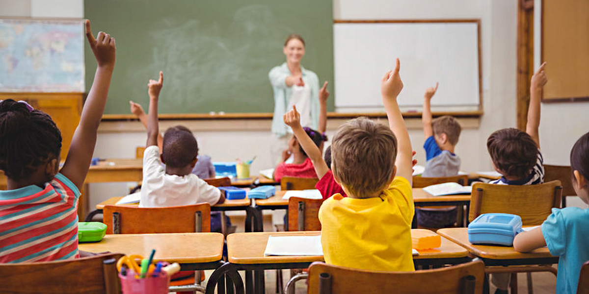 Image of kids in class